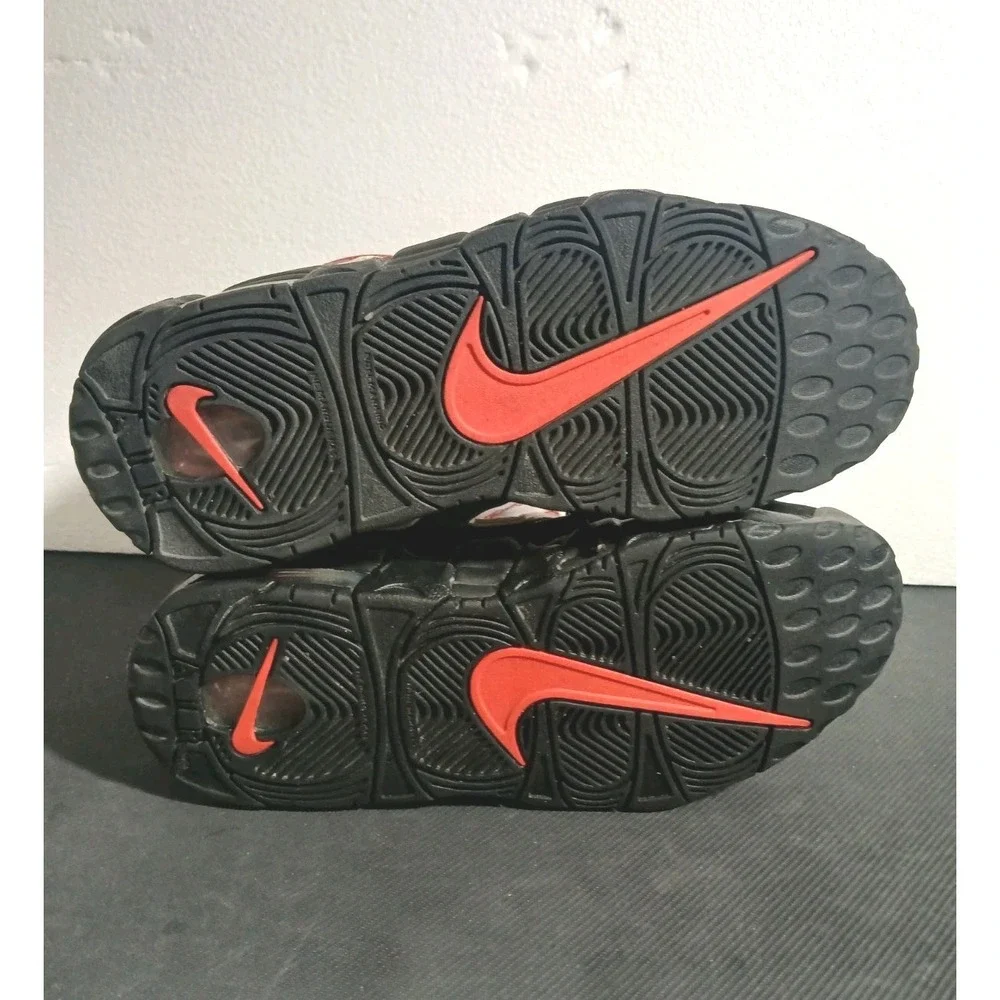 Nike Air More‎ Uptempo Laser Crimson Black  Size 6Y 415082-010